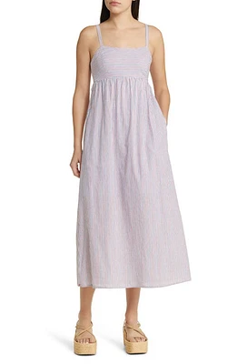 XÍRENA Flavia Stripe Cotton Sundress Firework at Nordstrom,