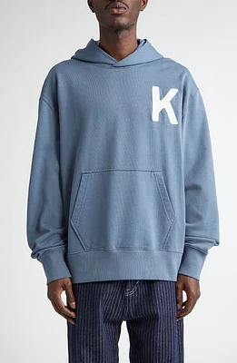 KENZO Tiger Pullover Hoodie Blue at Nordstrom,