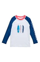 Snapper Rock Kids' the Board Long Sleeve Rashguard White at Nordstrom,