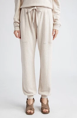 Ulla Johnson Rory Organic Cotton Blend Joggers Oatmeal Melange at Nordstrom,