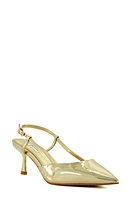 Dune London Classify Pointed Toe Slingback Pump Gold at Nordstrom,