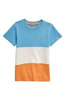 NEXT Kids' Colorblock Cotton T-Shirt Blue at Nordstrom,