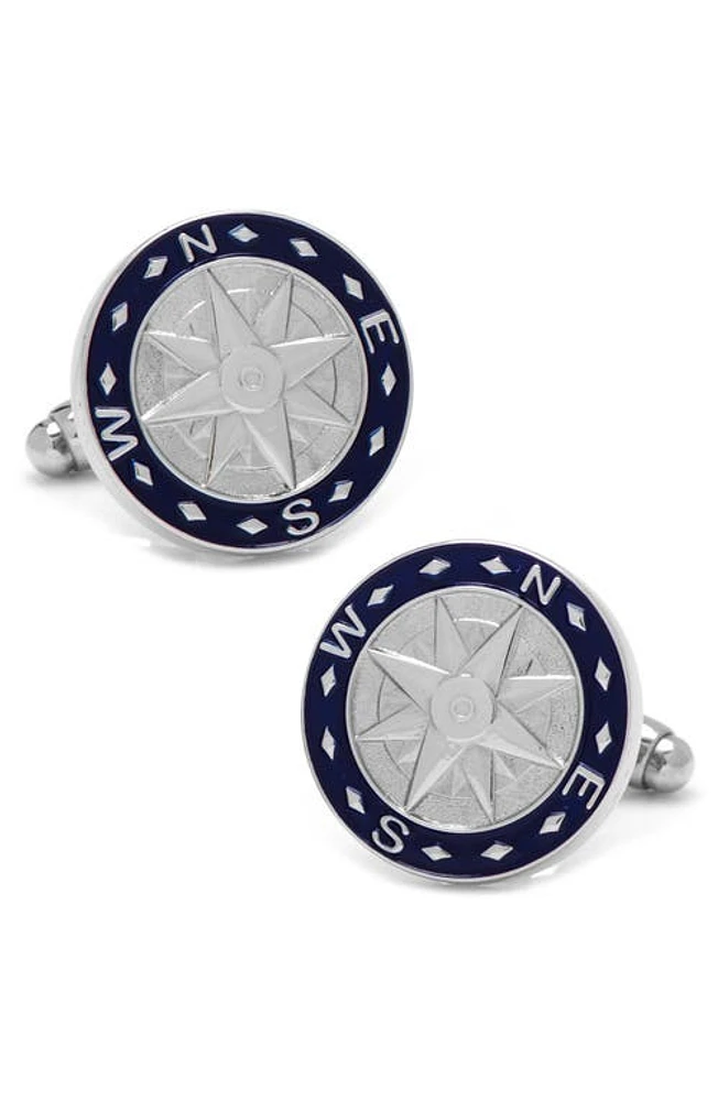 Cufflinks, Inc. Compass Cuff Links in Blue at Nordstrom