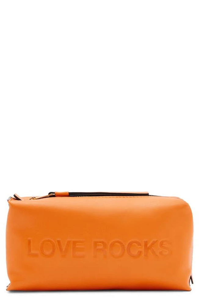 AllSaints Elliotte Leather Storage Pouch in Pyrrole Orange at Nordstrom