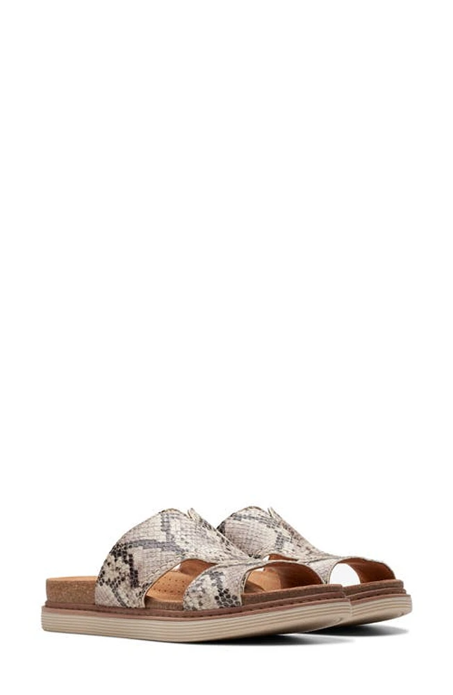 Clarks(r) Arwell Slide Sandal Snake Print at Nordstrom,