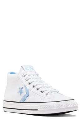 Converse Star Player 76 Mid Sneaker White/True Skye/Black at