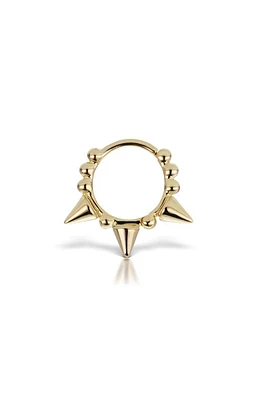 Maria Tash Triple Short Spike Single Clicker Earring in Yellow Gold at Nordstrom, Size 8 Mm