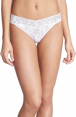 Hanky Panky I Do Swarovski Crystal Low Rise Thong in White at Nordstrom