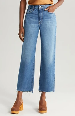 FRAME Le Jane High Waist Crop Straight Leg Jeans Mariner Clean at Nordstrom,