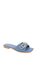 bcbg Laffi Slide Sandal Denim at Nordstrom,