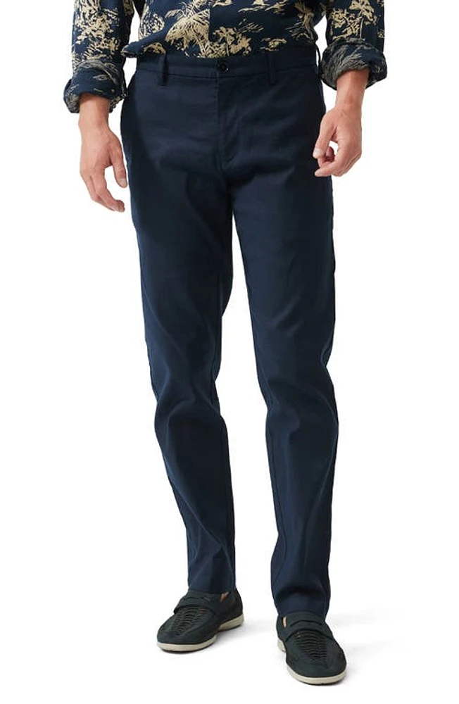 Rodd & Gunn Hurleyville Flat Front Linen Blend Chinos at Nordstrom,