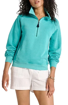 Hatley Half Zip Pullover Sweatshirt Baltic at Nordstrom,