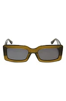 DIFF Indy 51mm Rectangular Sunglasses in Olive/Grey at Nordstrom