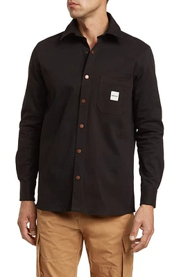 CAT WWR Twill Button-Up Shirt in Black at Nordstrom, Size X-Large