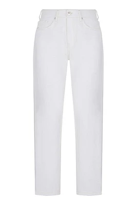 Nocturne High-Waisted Mom Jeans in Ecru at Nordstrom