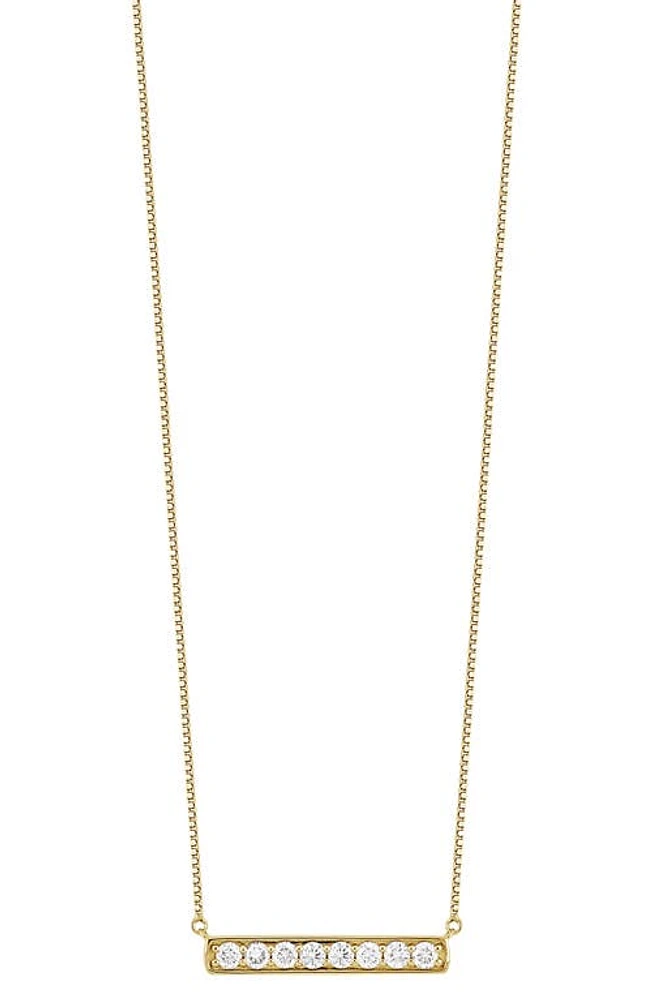 Bony Levy Varda Diamond Bar Pendant Necklace in 18K Yellow Gold at Nordstrom