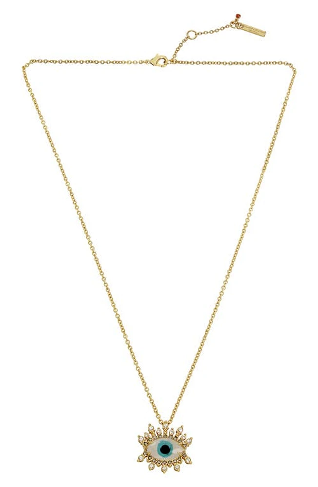 Kurt Geiger London Evil Eye Pendant Necklace in Blue at Nordstrom