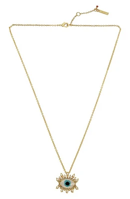 Kurt Geiger London Evil Eye Pendant Necklace in Blue at Nordstrom