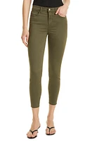 L'AGENCE Margot Crop Skinny Pants in Olive Night at Nordstrom, Size 30