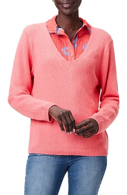 NIC+ZOE V-Neck Cotton Sweater at Nordstrom,