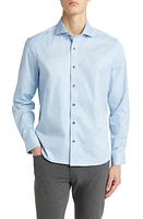 Stone Rose DRYTOUCH Performance Sateen Button-Up Shirt Lt. Blue at Nordstrom,