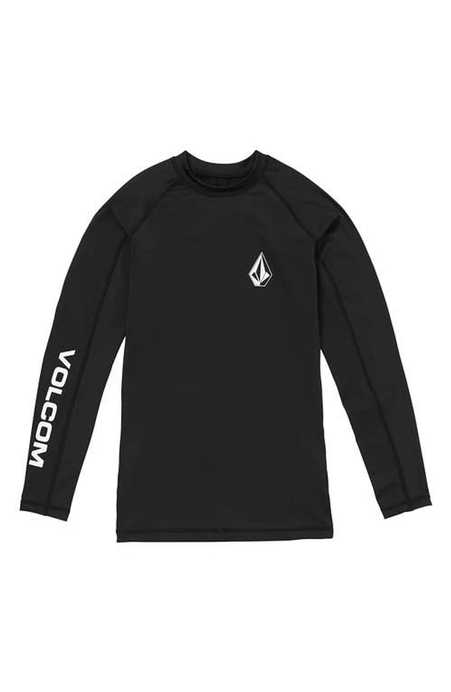 Volcom Lido Long Sleeve Rashguard Black at Nordstrom,