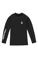 Volcom Lido Long Sleeve Rashguard Black at Nordstrom,