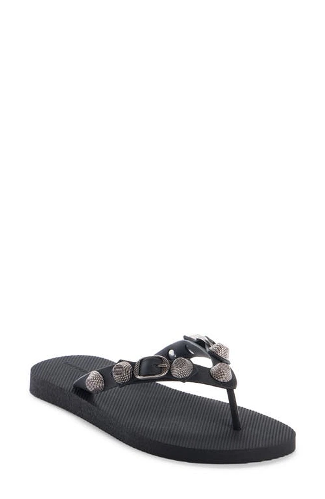 Balenciaga Cagole Flip Flop Black at Nordstrom,