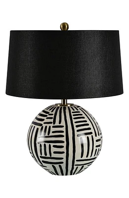 Renwil Milka Ceramic Table Lamp in Cream And Black Finish at Nordstrom