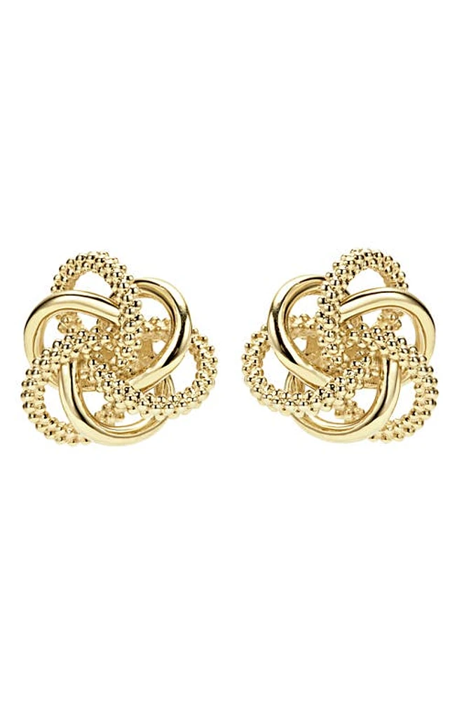 LAGOS Love Knot 18k Gold Stud Earrings at Nordstrom