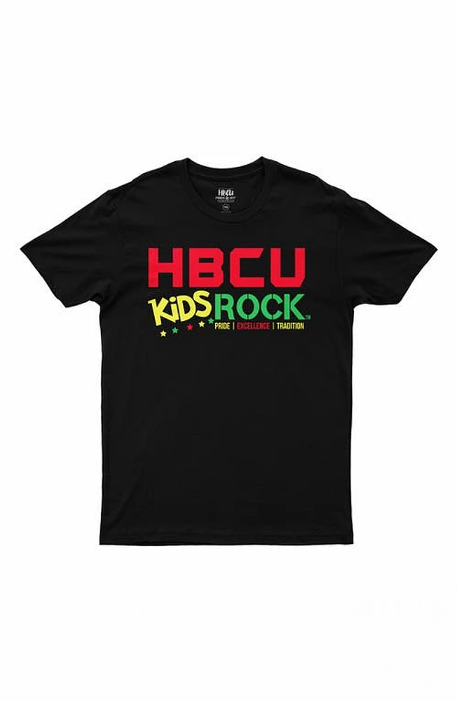 HBCU Pride & Joy Kids' Kids Rock Graphic Tee in Black at Nordstrom, Size 2T