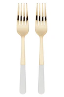 Kate Spade New York with love set of 2 tasting forks in Gold/White at Nordstrom