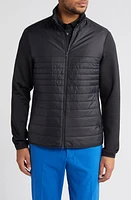 J. Lindeberg Martino Quilted Hybrid Golf Jacket at Nordstrom,