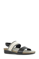 Munro Pisces Sandal Black/White Novelty at Nordstrom,