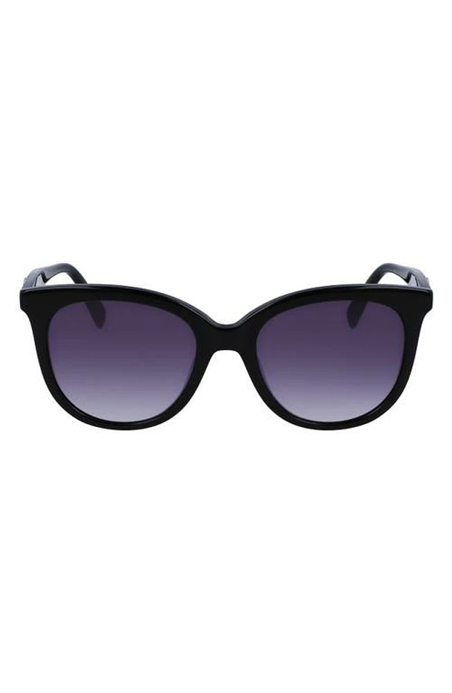 Longchamp 54mm Gradient Tea Cup Sunglasses in Black at Nordstrom