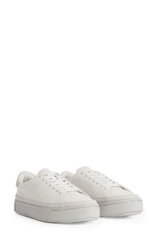 AllSaints Trish Platform Sneaker in White at Nordstrom, Size 9