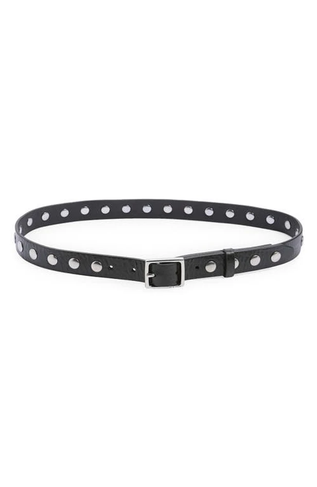 rag & bone Studded Baby Boyfriend Belt Black at Nordstrom,