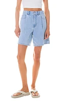 Grey Lab High Waist Wide Leg Denim Shorts Light at Nordstrom,