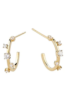 Lana Multi Diamond Hoop Earrings in Yellow Gold at Nordstrom