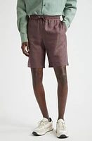 De Bonne Facture Easy Drawstring Linen Shorts Plum at Nordstrom, Us