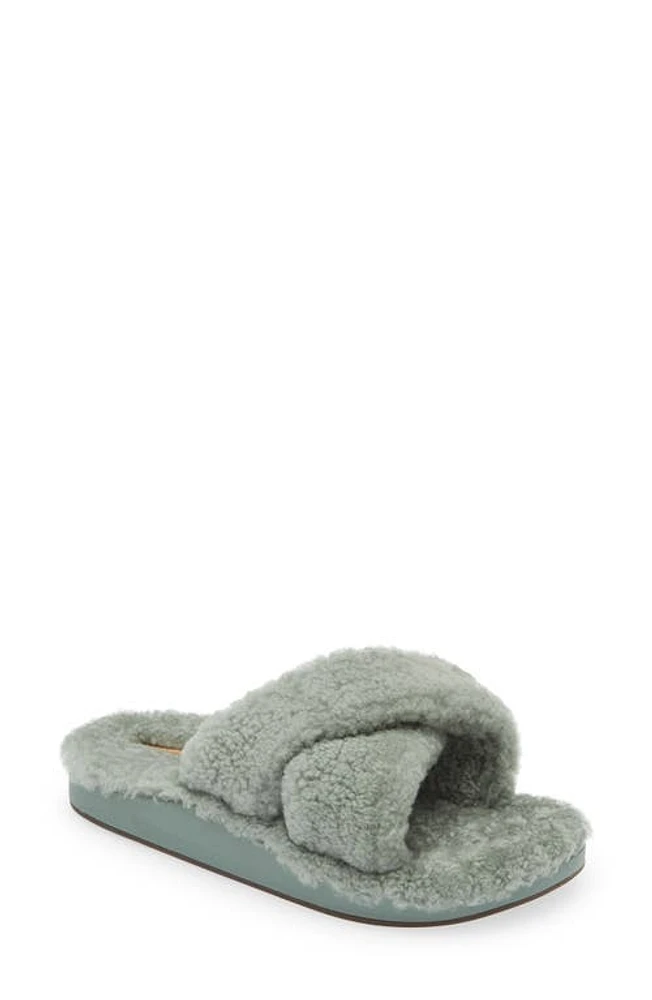 OluKai Hila Heu Genuine Shearling Slipper at Nordstrom,