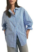 Favorite Daughter The Doors Always Open Stripe Shirt Azure at Nordstrom,