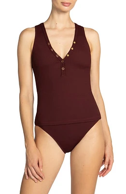 Robin Piccone Amy Ribbed Tankini Top at Nordstrom,