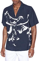 Ksubi Dancers Resort Camp Shirt Black at Nordstrom,