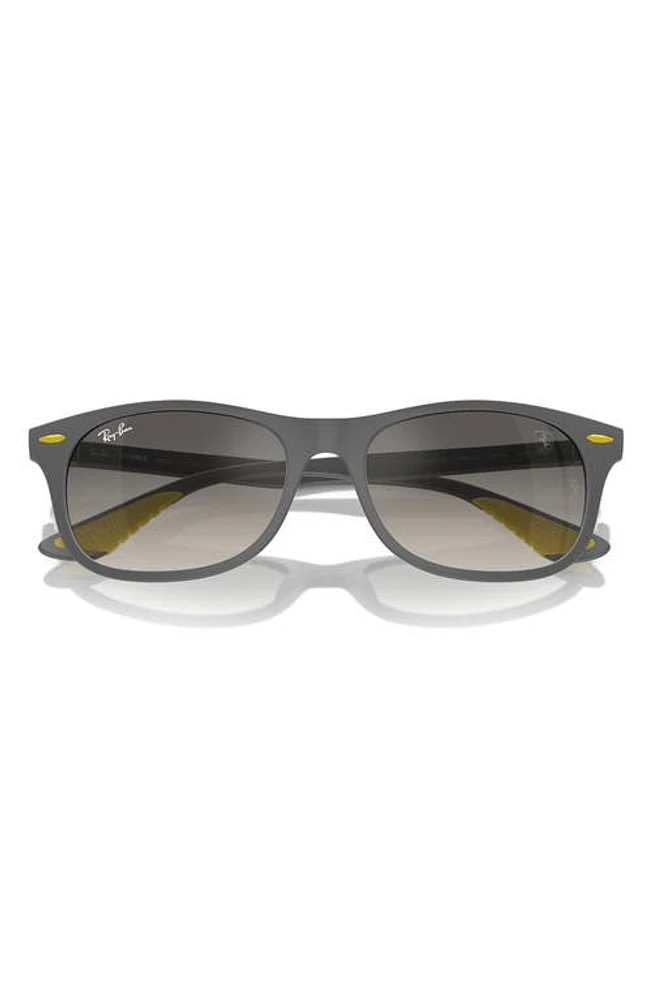 Ray-Ban Liteforce 55mm Gradient Square Sunglasses in Matte Grey at Nordstrom