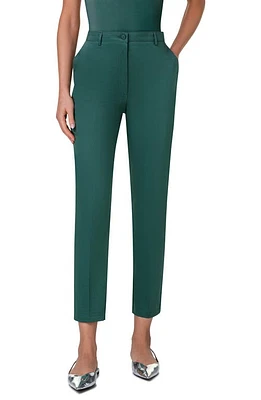 Akris punto Fred Stretch Cotton Tapered Ankle Pants Laurel at Nordstrom,