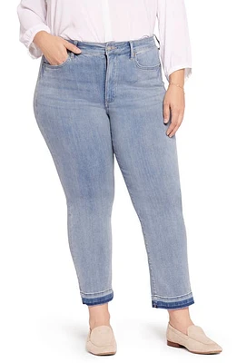 NYDJ Marilyn High Waist Release Hem Ankle Straight Leg Jeans at Nordstrom,