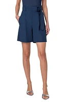 Akris punto Fiorellina Belted Bermuda Shorts Ink at Nordstrom,