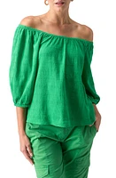 Sanctuary Beach to Bar Off the Shoulder Textured Cotton Top at Nordstrom,