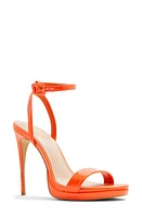 ALDO Kat Ankle Strap Platform Sandal Bright Orange at Nordstrom,